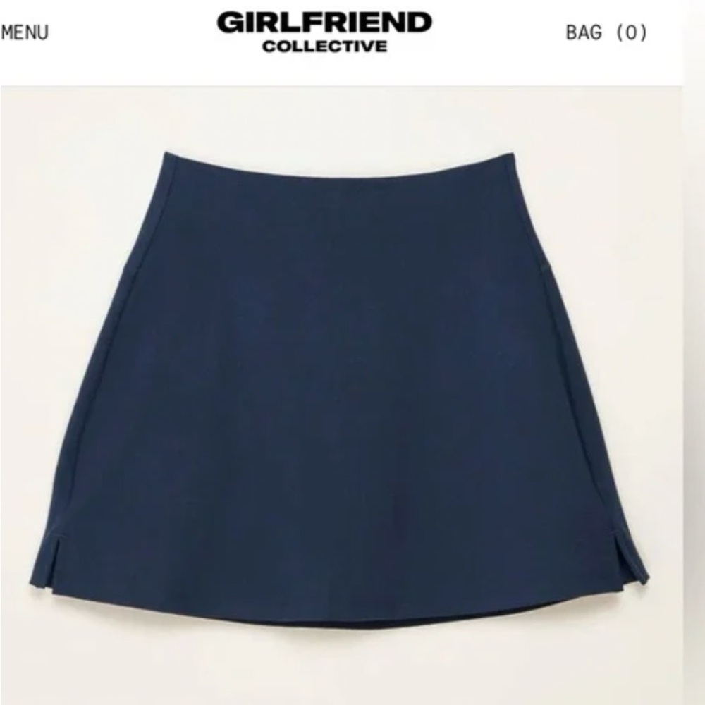 Girlfriend Collective Midnight Skort